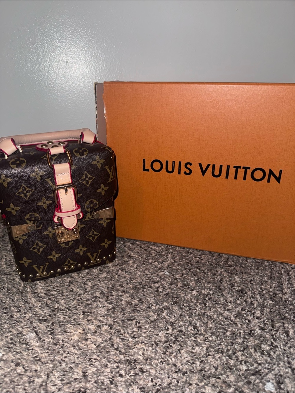 Louis Vuitton Camera Box Small Leather Bag in Brown/Tan